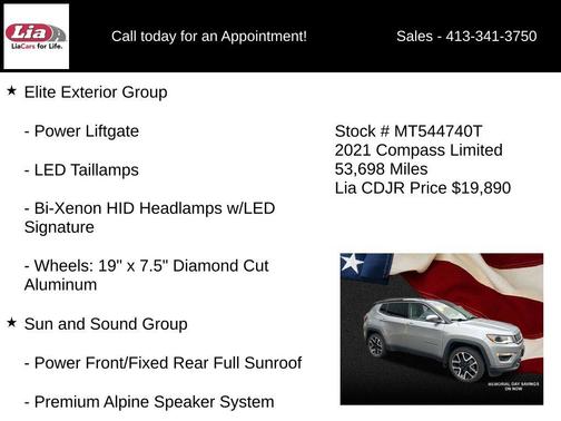 Billet Silver Metallic Clearcoat 2021 Jeep Compass Limited
