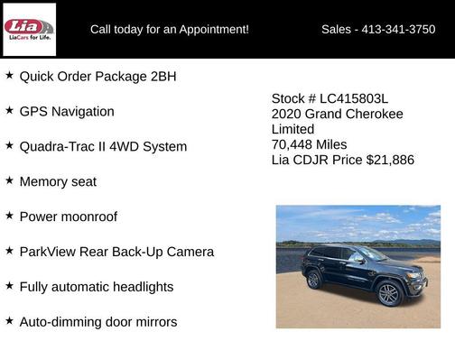 Diamond Black Crystal Pearlcoat 2020 Jeep Grand Cherokee Limited