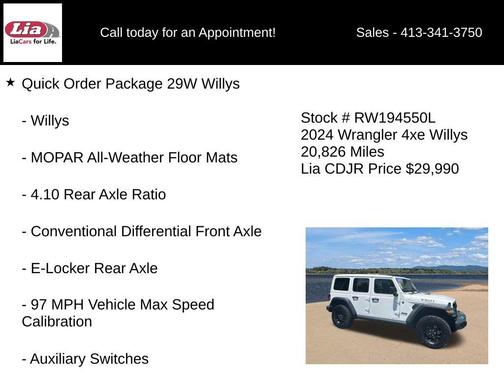Bright White Clearcoat 2024 Jeep Wrangler 4xe Willys