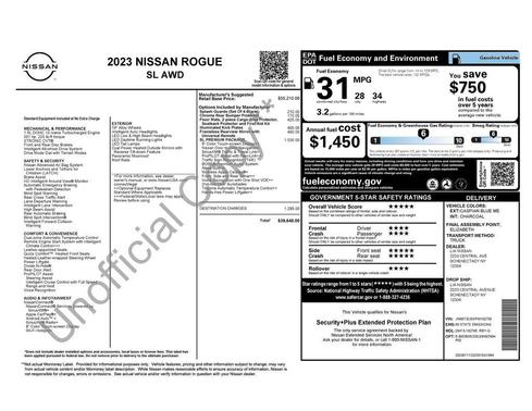 Caspian Blue Metallic 2023 Nissan Rogue SL
