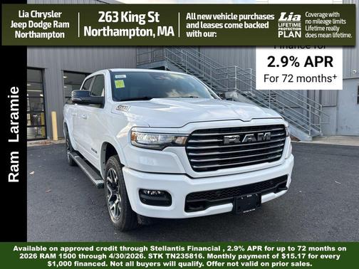 Bright White Clearcoat 2026 RAM 1500 Laramie