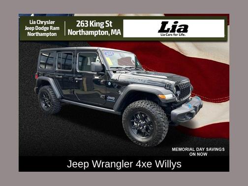 Black Clearcoat 2024 Jeep Wrangler 4xe Willys