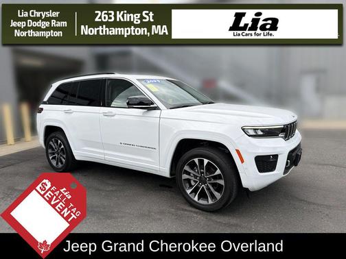 Bright White Clearcoat 2023 Jeep Grand Cherokee Overland