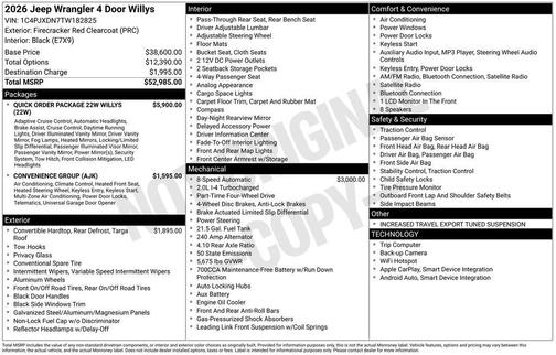 2026 Jeep Wrangler Willys
