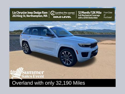 Bright White Clearcoat 2023 Jeep Grand Cherokee Overland