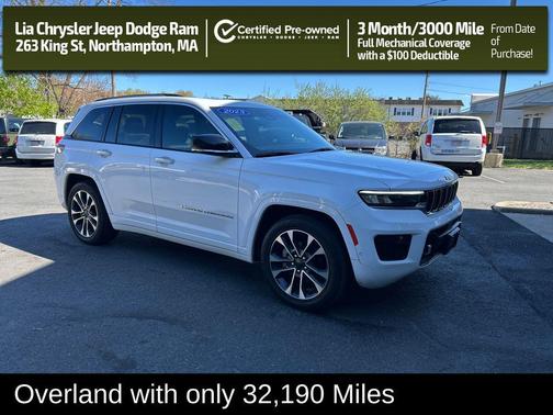 Bright White Clearcoat 2023 Jeep Grand Cherokee Overland