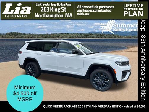 Bright White Clearcoat 2026 Jeep Grand Cherokee L 85th Anniversary Edition