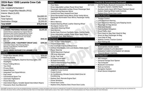 2026 RAM 1500 Laramie