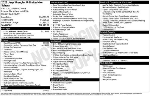 2022 Jeep Wrangler Unlimited 4xe Sahara