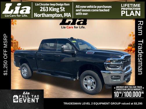 Diamond Black Crystal Pearlcoat 2026 RAM 2500 Tradesman Crew Cab 4x4 6'4' Box