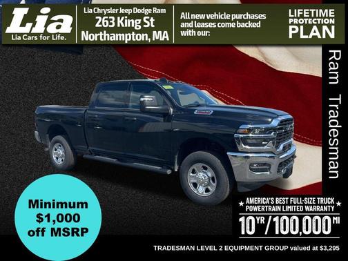 Diamond Black Crystal Pearlcoat 2026 RAM 2500 Tradesman Crew Cab 4x4 6'4' Box