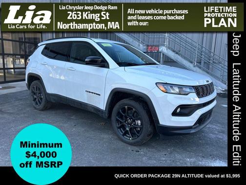 Bright White Clearcoat 2026 Jeep Compass Latitude