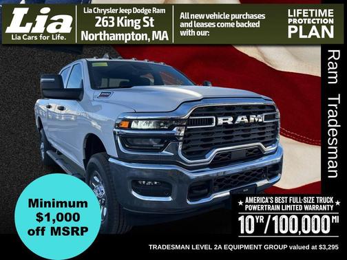 Bright White Clearcoat 2026 RAM 3500 Tradesman Crew Cab 4x4 6'4' Box