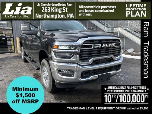 Diamond Black Crystal Pearlcoat 2026 RAM 2500 Tradesman Crew Cab 4x4 6'4' Box