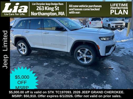 Bright White Clearcoat 2026 Jeep Grand Cherokee Limited