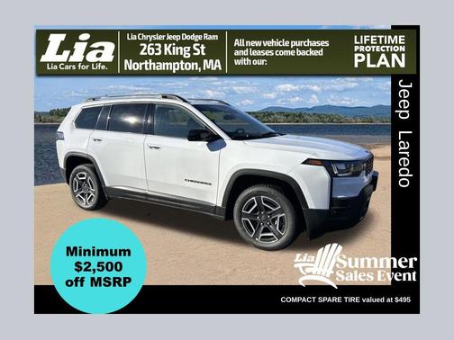 Bright White Clearcoat 2026 Jeep Cherokee Laredo 4x4