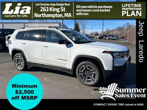Bright White Clearcoat 2026 Jeep Cherokee Laredo 4x4