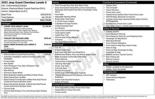 2025 Jeep Grand Cherokee Laredo