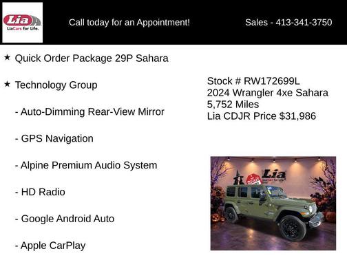 Sarge Green Clearcoat 2024 Jeep Wrangler 4xe Sahara