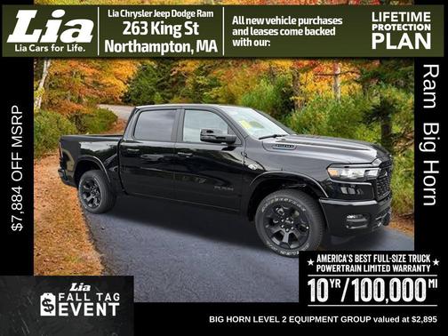 Diamond Black Crystal Pearlcoat 2026 RAM 1500 Big Horn/Lone Star