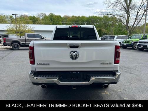 Ivory White Tri-Coat Pearlcoat 2022 RAM 1500 Laramie