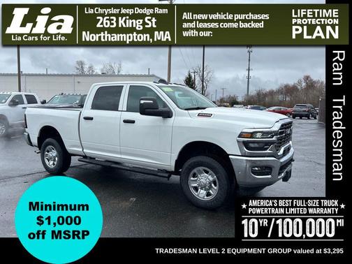 Bright White Clearcoat 2026 RAM 2500 Tradesman Crew Cab 4x4 6'4' Box