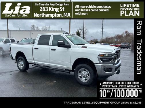 Bright White Clearcoat 2026 RAM 2500 Tradesman Crew Cab 4x4 6'4' Box