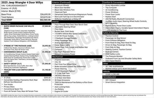 2025 Jeep Wrangler Willys