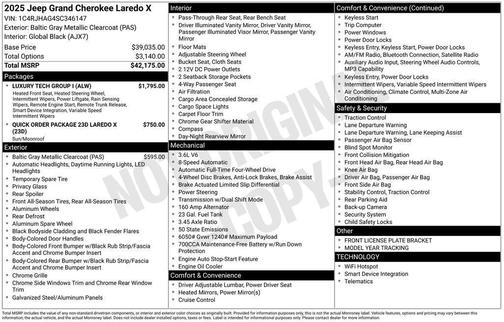 2025 Jeep Grand Cherokee Laredo