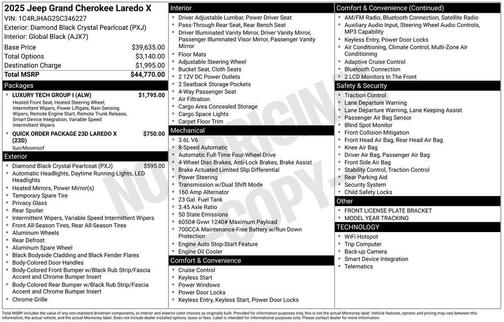 2025 Jeep Grand Cherokee Laredo