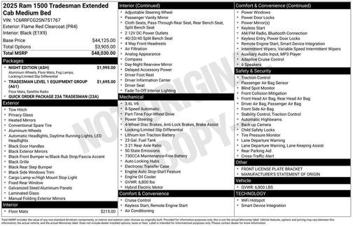 2025 RAM 1500 Tradesman