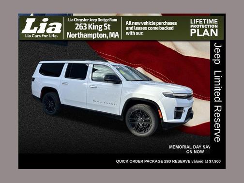 Bright White Clearcoat 2026 Jeep Grand Wagoneer L Limited Reserve 4x4