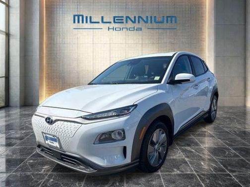Chalk White 2021 Hyundai KONA EV Ultimate