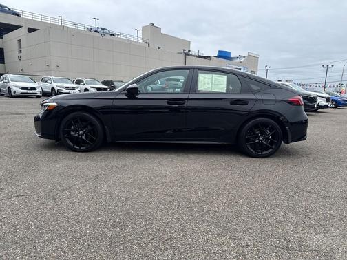 Black Metallic 2025 Honda Civic Hybrid Sport