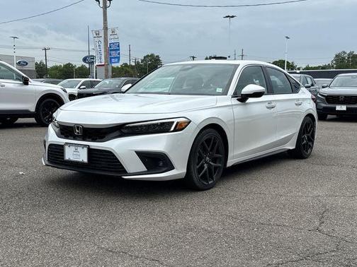 Platinum White 2023 Honda Civic Sport Touring