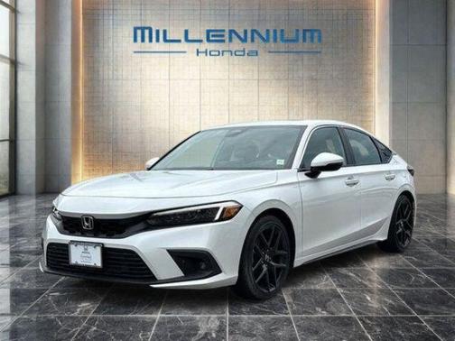 Platinum White 2023 Honda Civic Sport Touring