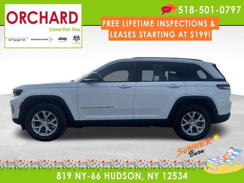 Bright White Clearcoat 2023 Jeep Grand Cherokee Limited