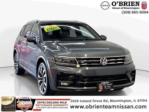 Platinum Gray Metallic 2020 Volkswagen Tiguan 2.0T SEL R-Line 4MOTION