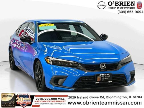 Blue 2023 Honda Civic Sport