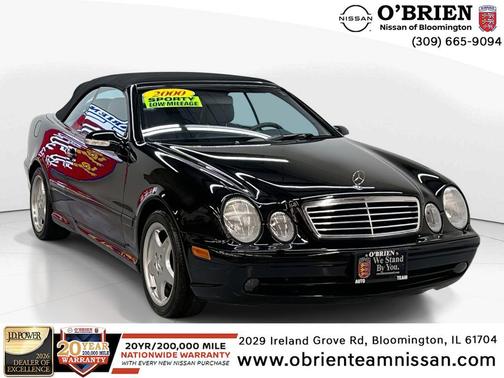 Black 2000 Mercedes-Benz CLK-Class 430 Cabriolet