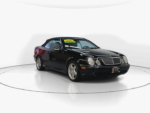Black 2000 Mercedes-Benz CLK-Class 430 Cabriolet