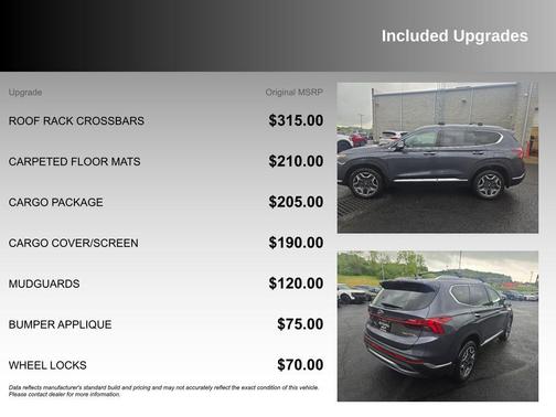 Lagoon Blue 2022 Hyundai SANTA FE Limited