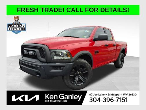 Flame Red Clearcoat 2022 RAM 1500 Classic Warlock Quad Cab 4x4 6'4' Box