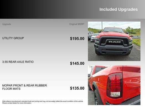 Flame Red Clearcoat 2022 RAM 1500 Classic Warlock Quad Cab 4x4 6'4' Box