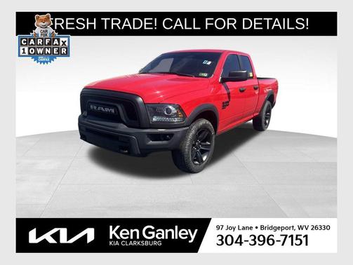 Flame Red Clearcoat 2022 RAM 1500 Classic Warlock Quad Cab 4x4 6'4' Box