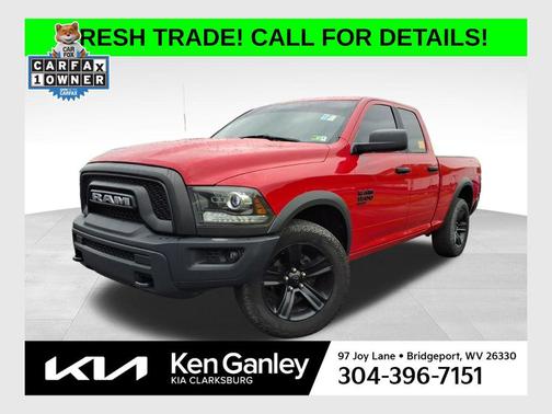 Flame Red Clearcoat 2022 RAM 1500 Classic Warlock Quad Cab 4x4 6'4' Box