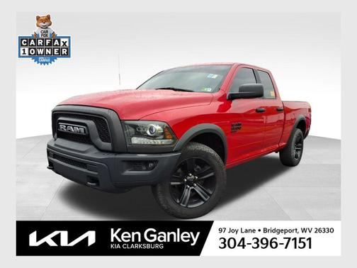 Flame Red Clearcoat 2022 RAM 1500 Classic Warlock Quad Cab 4x4 6'4' Box