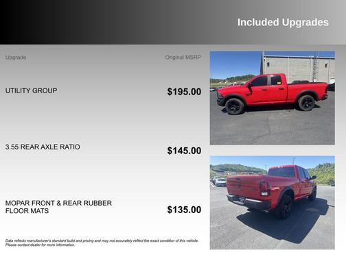 Flame Red Clearcoat 2022 RAM 1500 Classic Warlock Quad Cab 4x4 6'4' Box