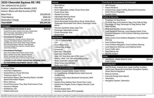 2025 Chevrolet Equinox FWD RS