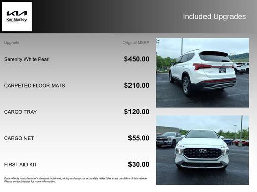 Serenity White Pearl 2023 Hyundai SANTA FE SEL 2.4